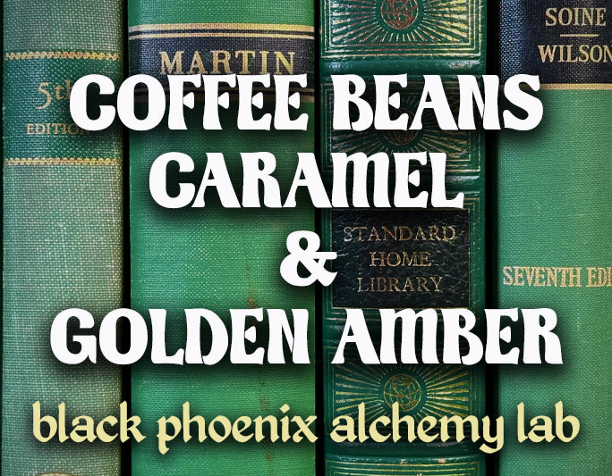 Coffee Beans, Caramel, and Golden Amber Perfume Oil