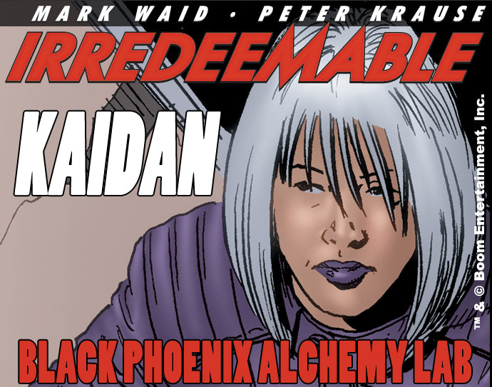 Comic book cover featuring a character with white hair and purple clothing, with text indicating &