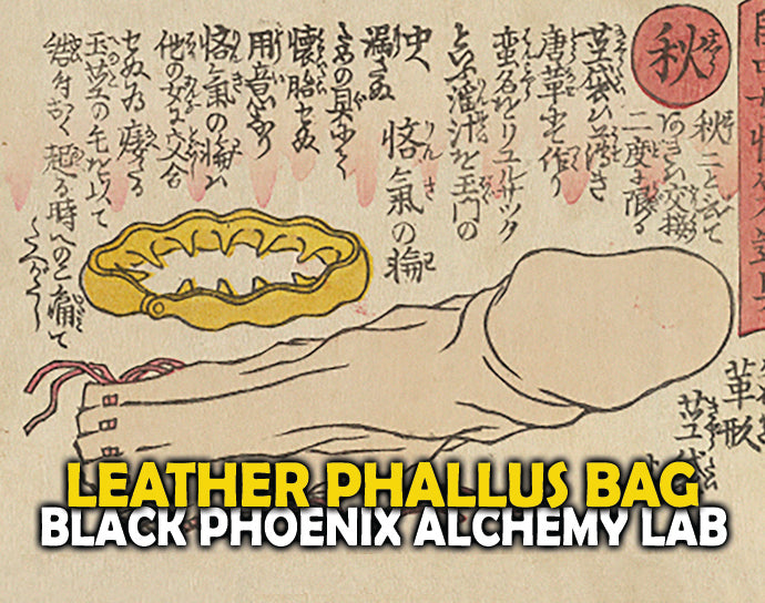 Leather Phallus Bag Perfume Oil