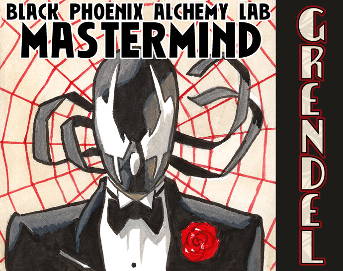 Illustration of a character in a suit with a red rose, labeled &