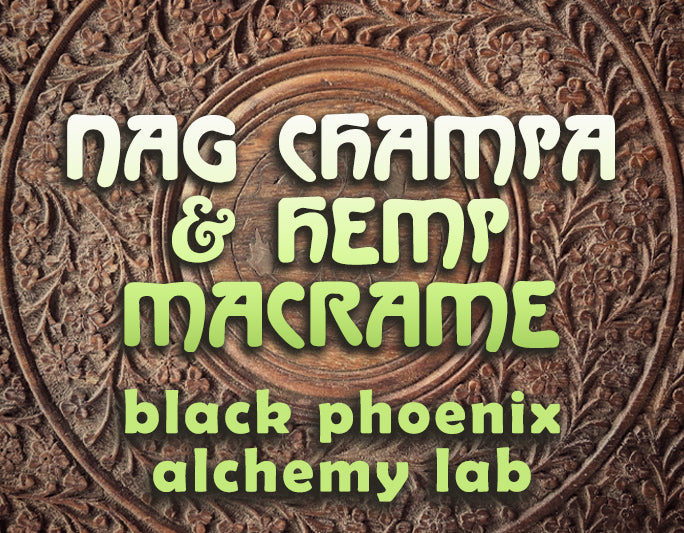 Nag Champa &amp;amp; Hemp Macrame Perfume Oil