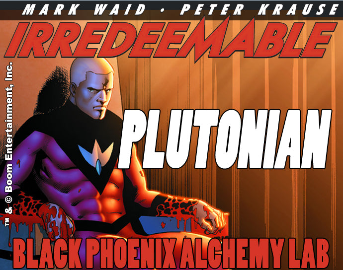 Comic book cover featuring a character with a purple and red costume, text &