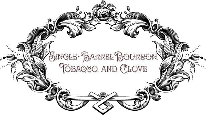Decorative label with &
