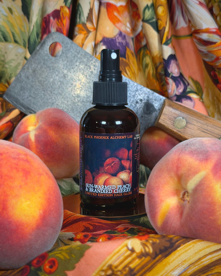 Sun-Warmed Peach and Brandied Cherry Hair Gloss