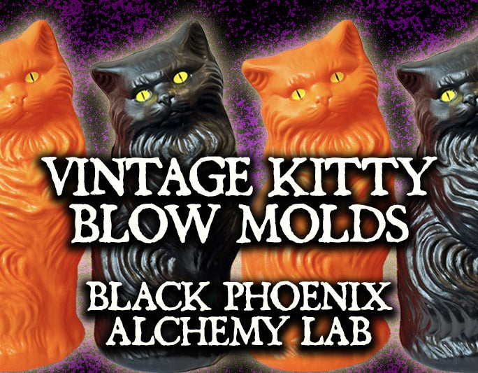 Vintage Kitty Blow Molds Perfume Oil