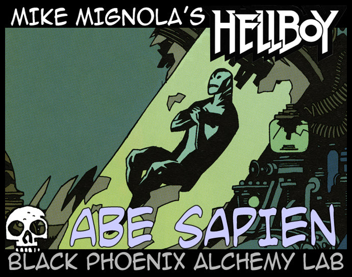 Comic book cover of Hellboy with &