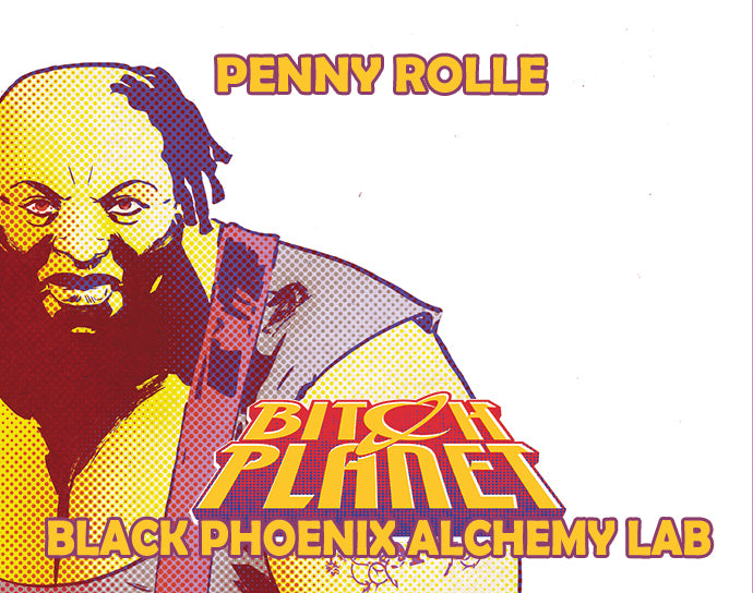 Album cover with a stylized portrait and text for 'Penny Rolle' and 'Black Phoenix Alchemy Lab'.