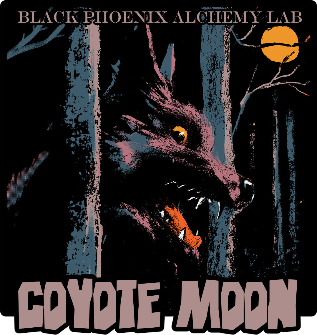 Coyote Moon Sticker
