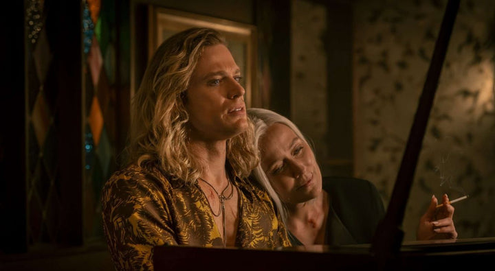  Lestat de Lioncourt at the piano with a companion — The Vampire Lestat x AMC, Interview with the Vampire Season 3

