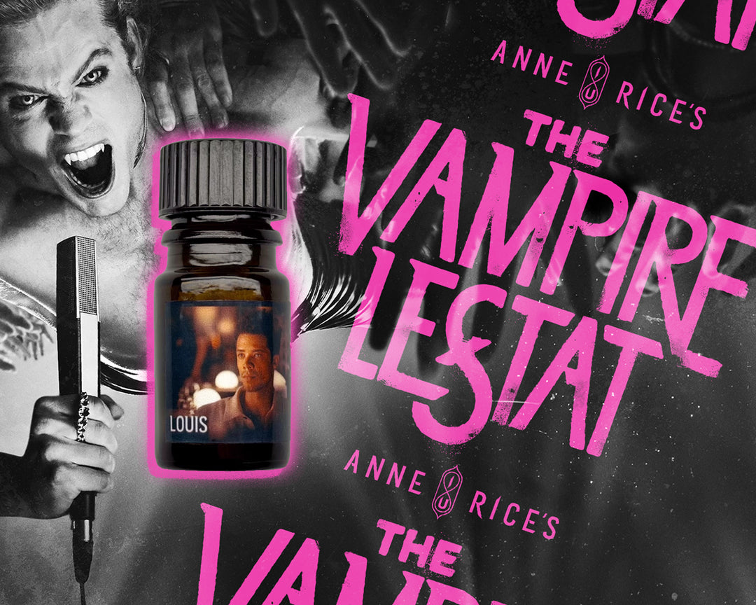 Louis perfume oil bottle by Black Phoenix Alchemy Lab, The Vampire Lestat x Interview with the Vampire licensed fragrance, Anne Rice&