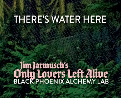Text overlay on a forest background with &