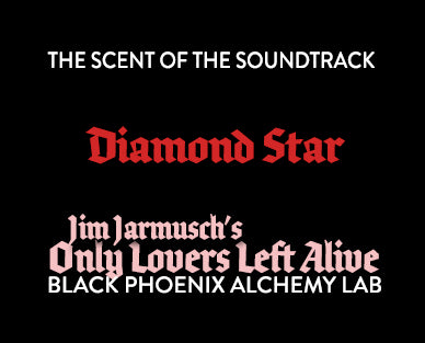 Text overlay with 'Diamond Star' and 'Only Lovers Left Alive' on a black background