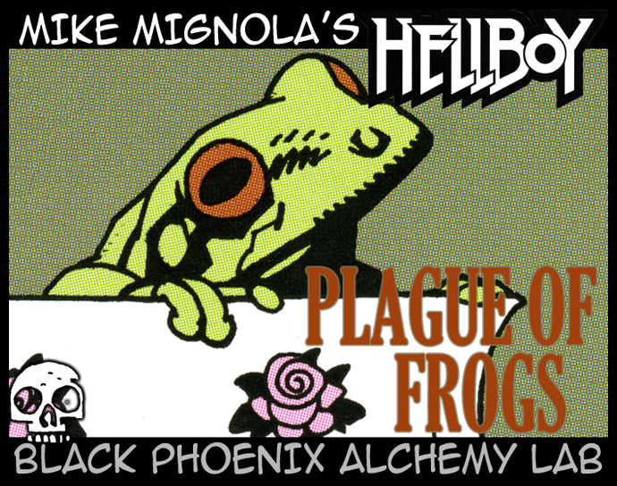 Comic book cover featuring a green frog with &