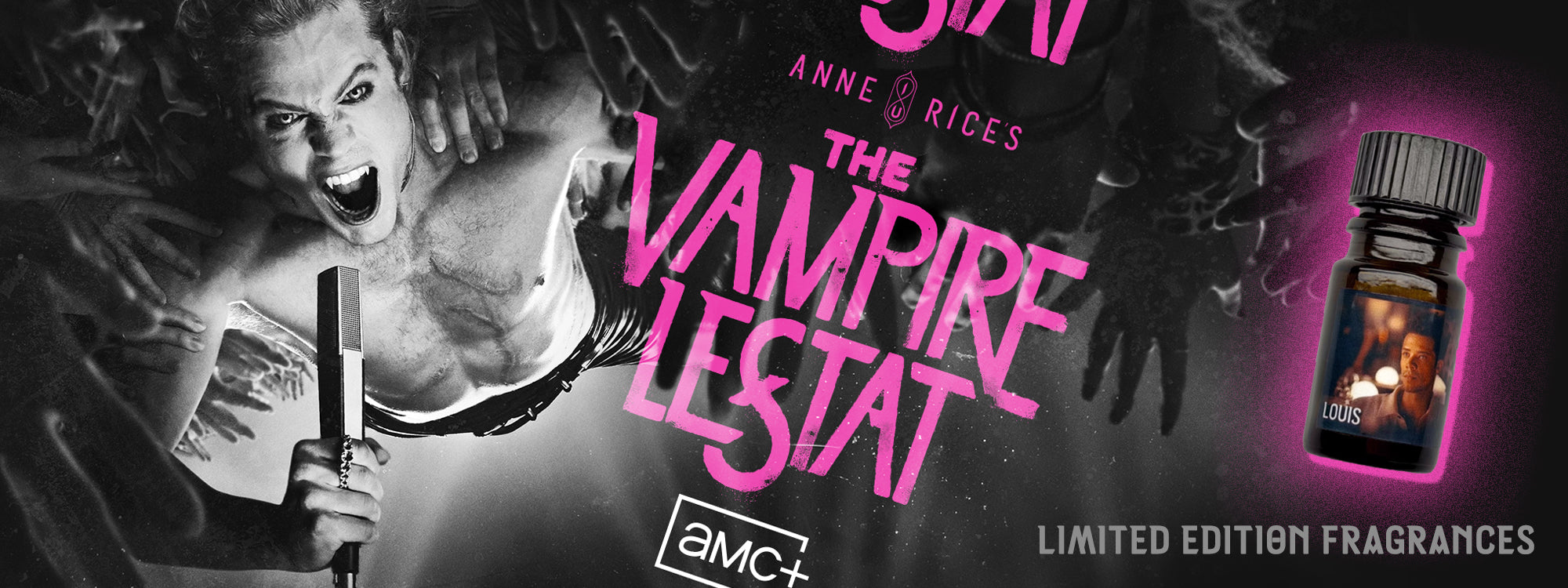 Lestat de Lioncourt crowd surfing and singing — The Vampire Lestat x AMC licensed perfume oil collection by Black Phoenix Alchemy Lab, Anne Rice's Immortal Universe