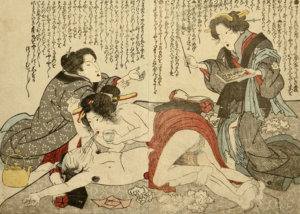 Label image for Resuscitation featuring Edo-era Shunga art