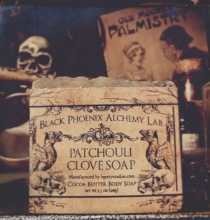 bar of patchouli clove soap