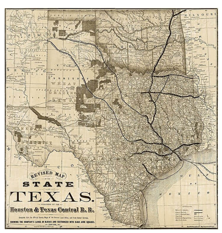Antique Map of Texas