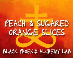 Peach and Sugared Orange Slices Label Art