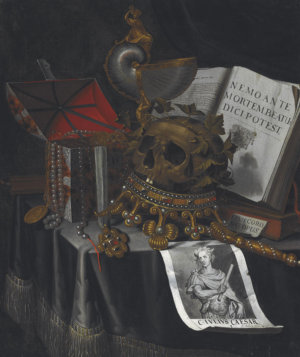 LAUREL-CROWNED SKULL WITH CAESAR’S BAND FLYER