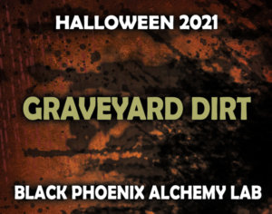 Label Art that says graveyard dirt