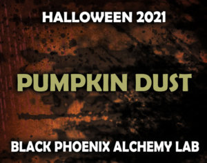 Label art that says Pumpkin Dust