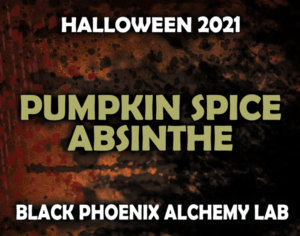 Label art that says Pumpkin Spice Absinthe