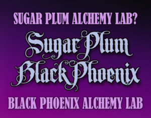 Sugar Plum Black Phoenix Perfume Label