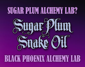 Sugar Plum Snake Oil Perfume Label