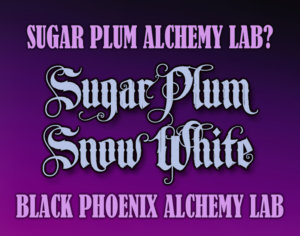 Sugar Plum Snow White Perfume Label