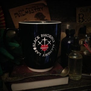 Black Coffee Mug with Logo