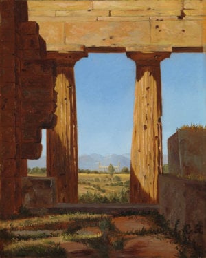 Art for Columns of the Temple of Neptune at Paestum by Constantin Hansen