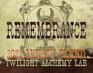 Perfume label that says Remembrance