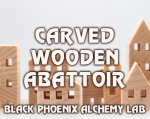 CARVED WOODEN ABATTOIR