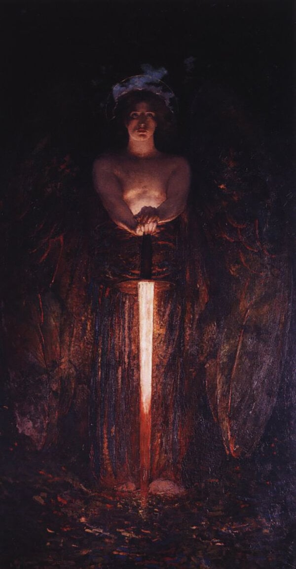 ANGEL WITH FLAMING SWORD