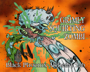 grimly squirting zombie