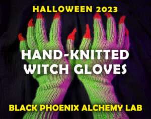 HAND-KNITTED WITCH GLOVES