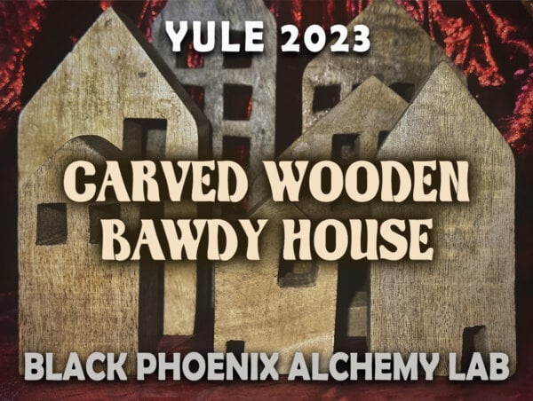 CARVED WOODEN BAWDY HOUSE