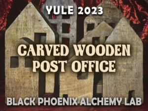CARVED WOODEN POST OFFICE