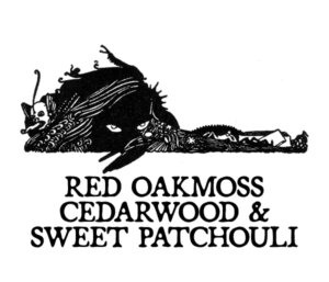 RED OAKMOSS, CEDARWOOD, AND SWEET PATCHOULI