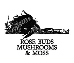 rose buds mushrooms and moss