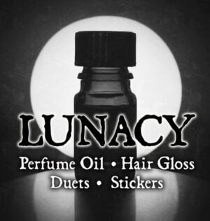 Lunacy Perfume, Hair Gloss, Stickers