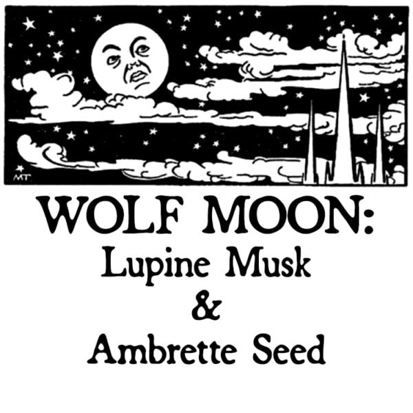 lupine musk and ambrette seed WOLF MOON - LUNACY DUETS HAIR GLOSS 2024 WEB