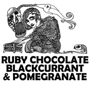 RUBY CHOCOLATE, BLACKCURRANT, AND POMEGRANATE