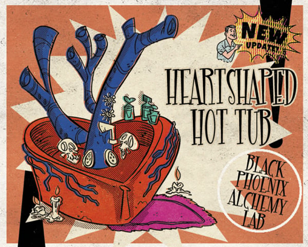 heart shaped hot tub
