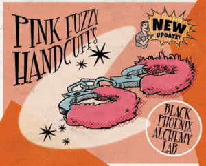 pink fuzzy handcuffs