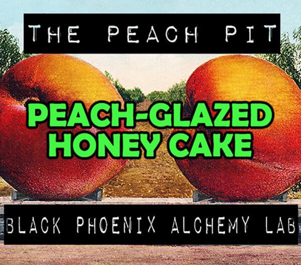 peach glazed honey cake