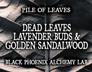 DEAD LEAVES, LAVENDER BUDS, AND GOLDEN SANDALWOOD