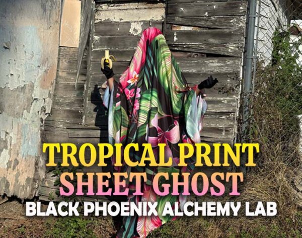 Tropical Print Sheet Ghost