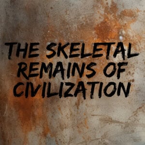 the skeletal remains of civilization