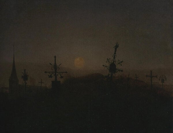 CEMETERY IN THE MOONLIGHT